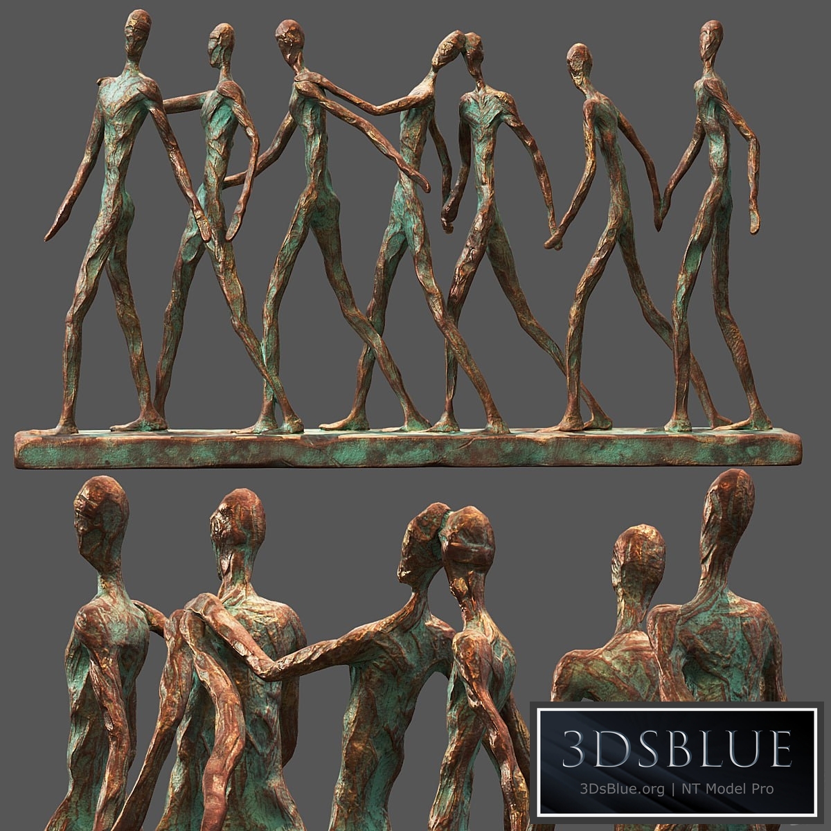 Abstract Family Camaraderie Decorative Showpiece Ornament