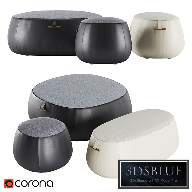 Porada Logam poufs