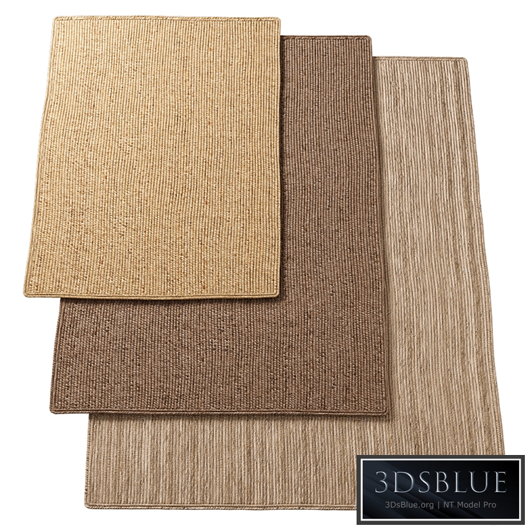 Natural Lengthwise Braided Jute Rug