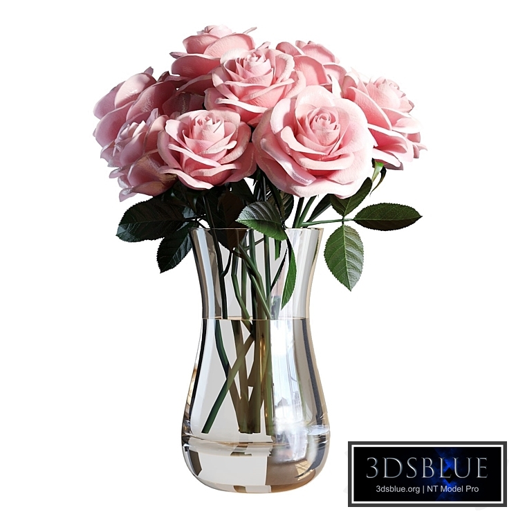 Flower Set 02 / Pink Roses Bouquet