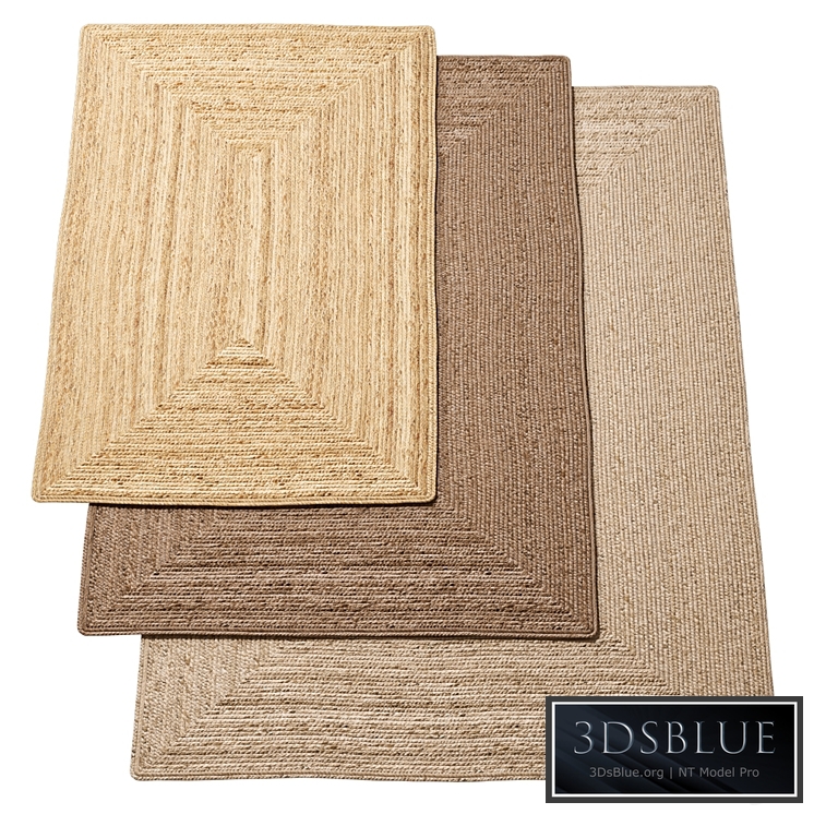 Natural braided jute rug