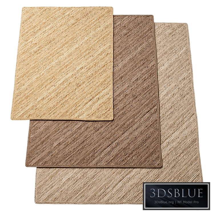 Natural Diagonal Braided Jute Rug