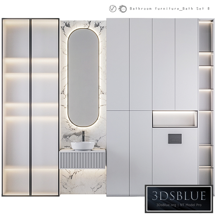 Bathroom Furniture Bath Set 8