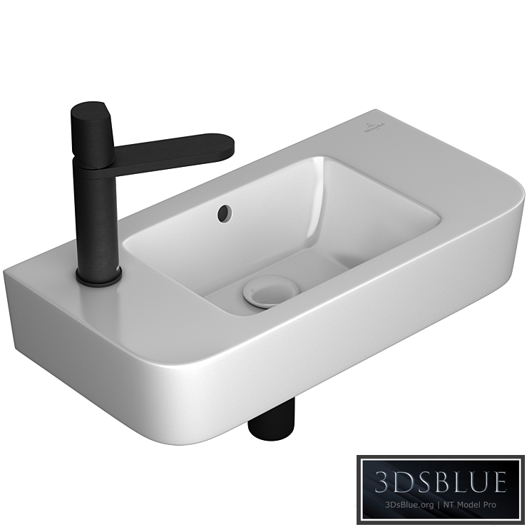 Villeroy & Boch O.novo Compact 2 washbasin & Antoniolupi Indigo mixer