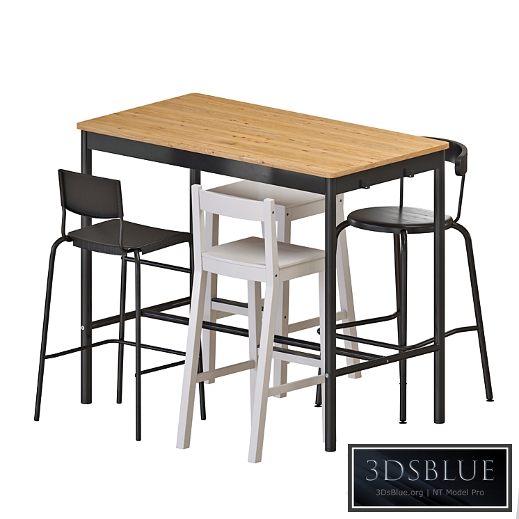 IKEA TOMMARYD Table and Stools