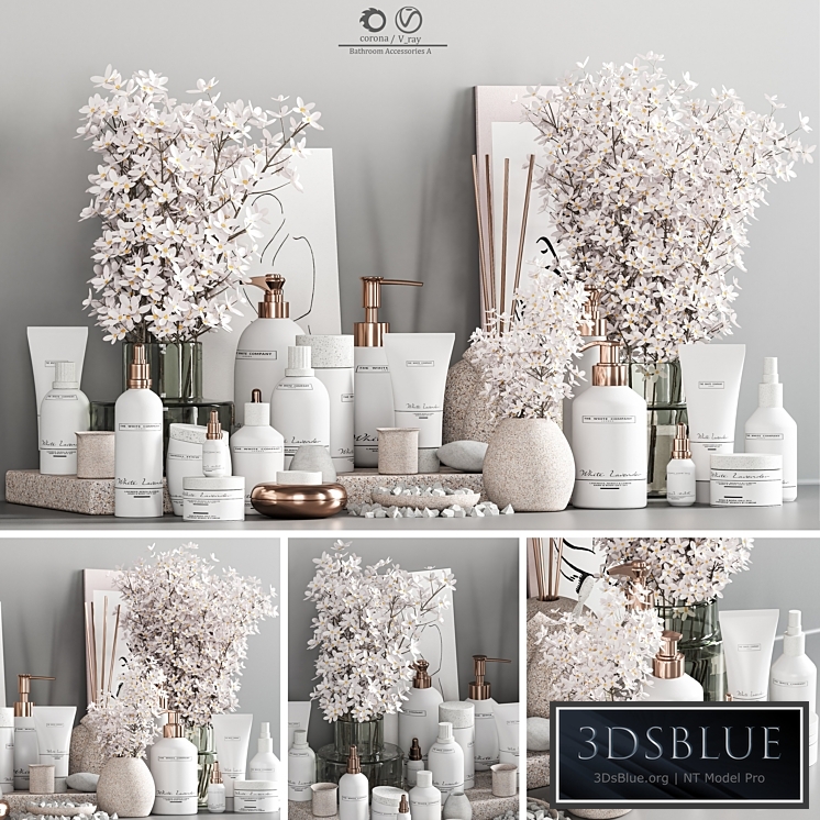 Bathroom Accessories with Plant A