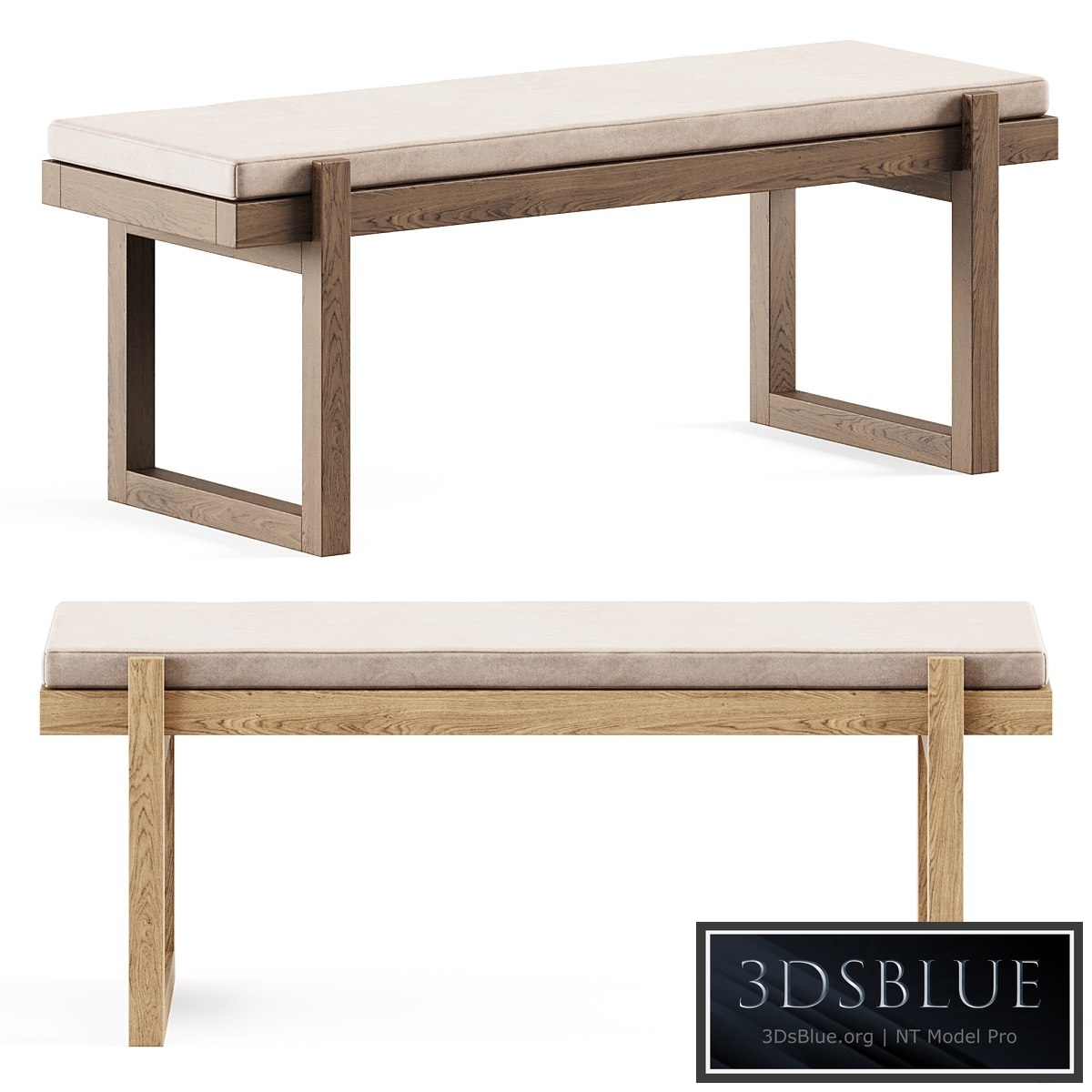 Minimal Bench by Kristina Dam Studio