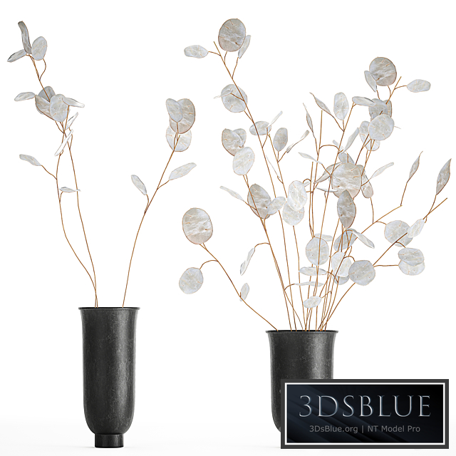 Bouquet 178. Lunnik, branches, vase, dried flowers, loft, decor, metal vase, branches, natural decor, eco design, Lunaria