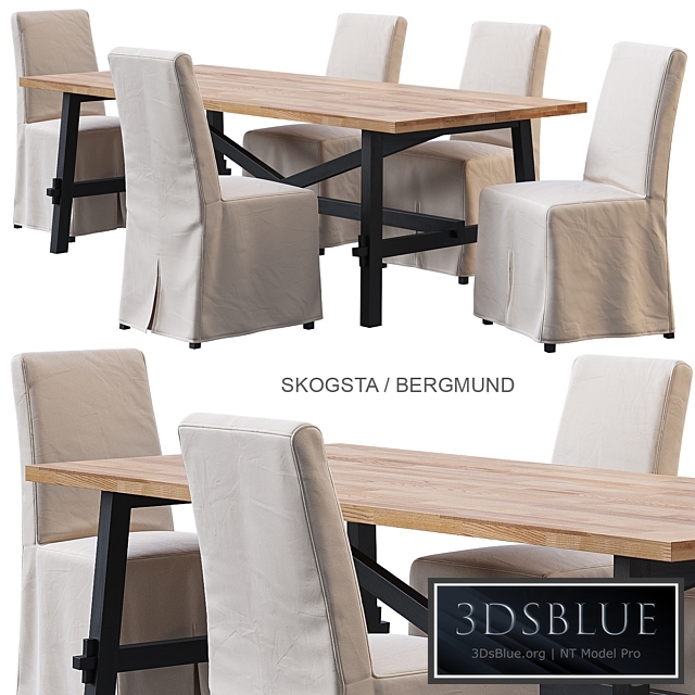 SKOGSTA / BERGMUND IKEA table and chair