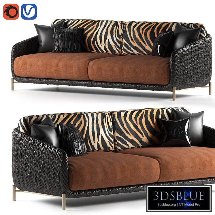 Clifton sofa by Roberto Cavalli Home