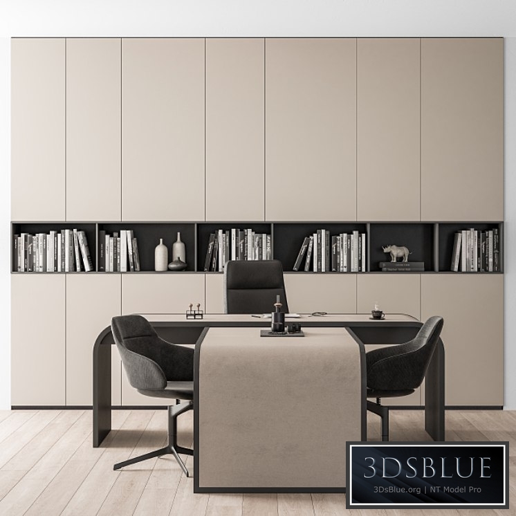 Office Furniture Boss Desk Cream - Manager Set Table 43