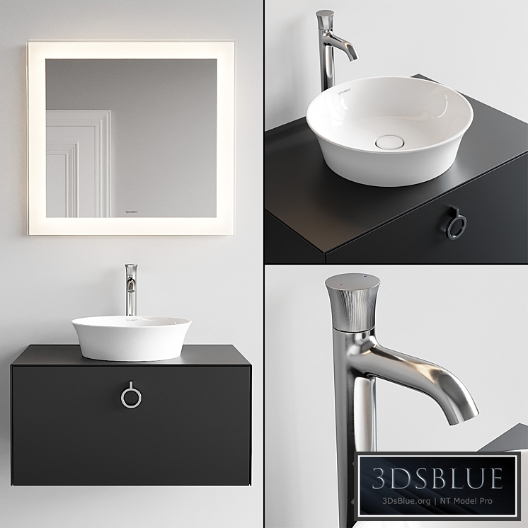 Duravit White Tulip Vanity Unit Set 3