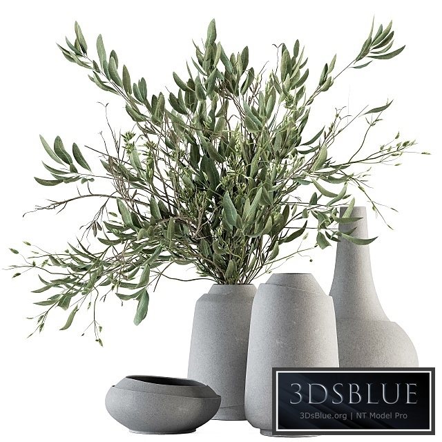 Vase and Plant Decorative Set - Set 81