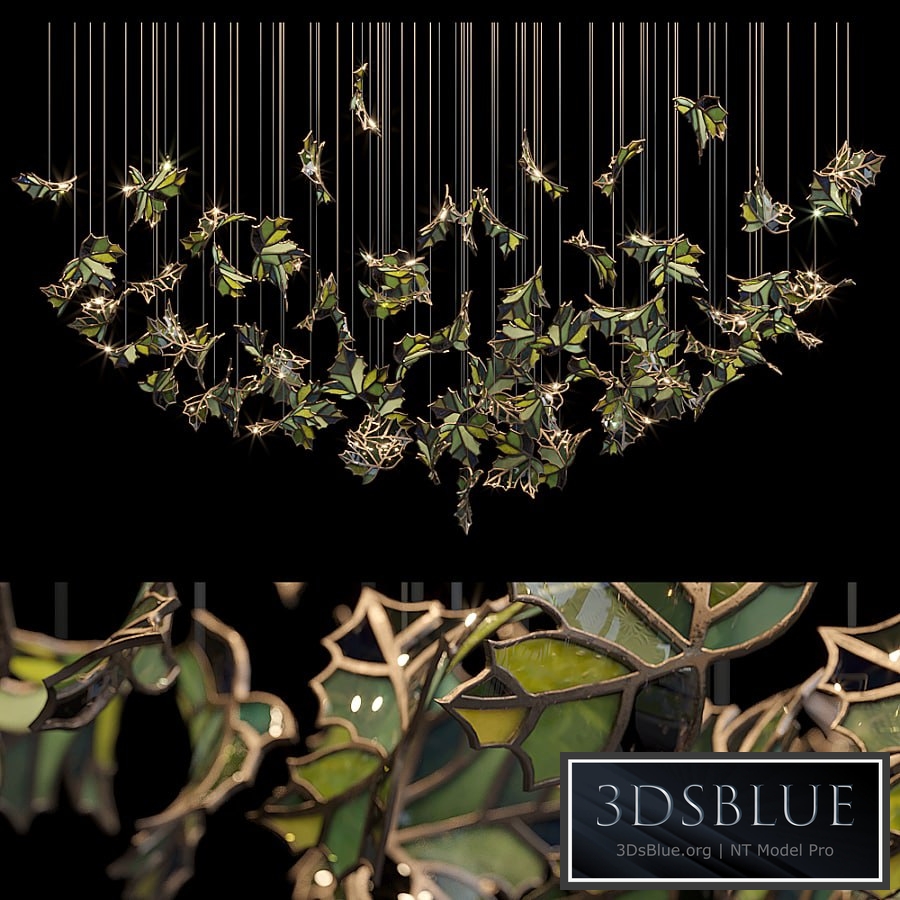 Light stained glass Vargov Design - Green