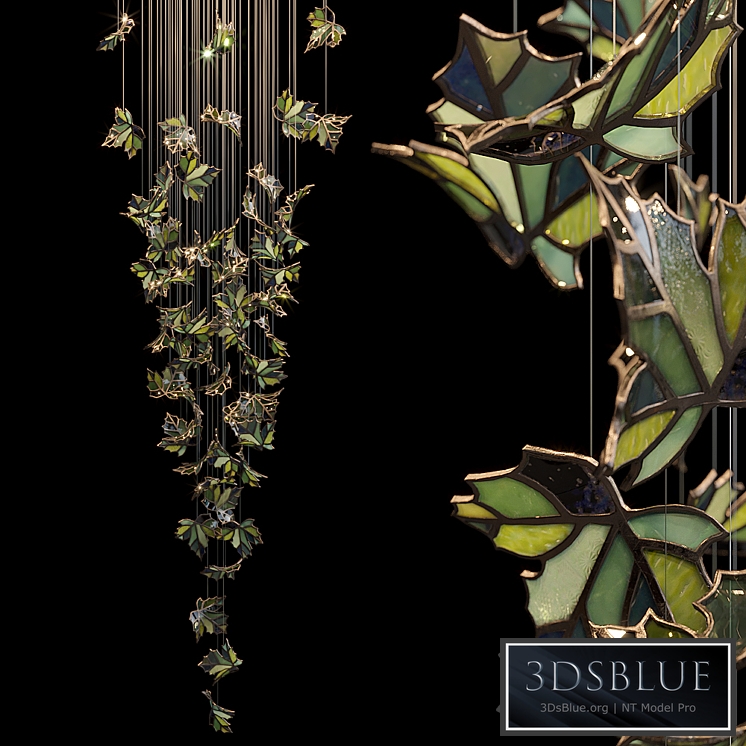 Light stained glass Vargov Design - Green