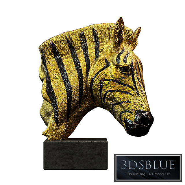 Deco Object Zebra Gold