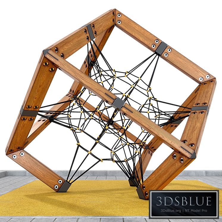 Children's play rope complex Cube. Playground