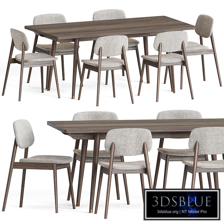 Frey Chair Larson Table Dining Set