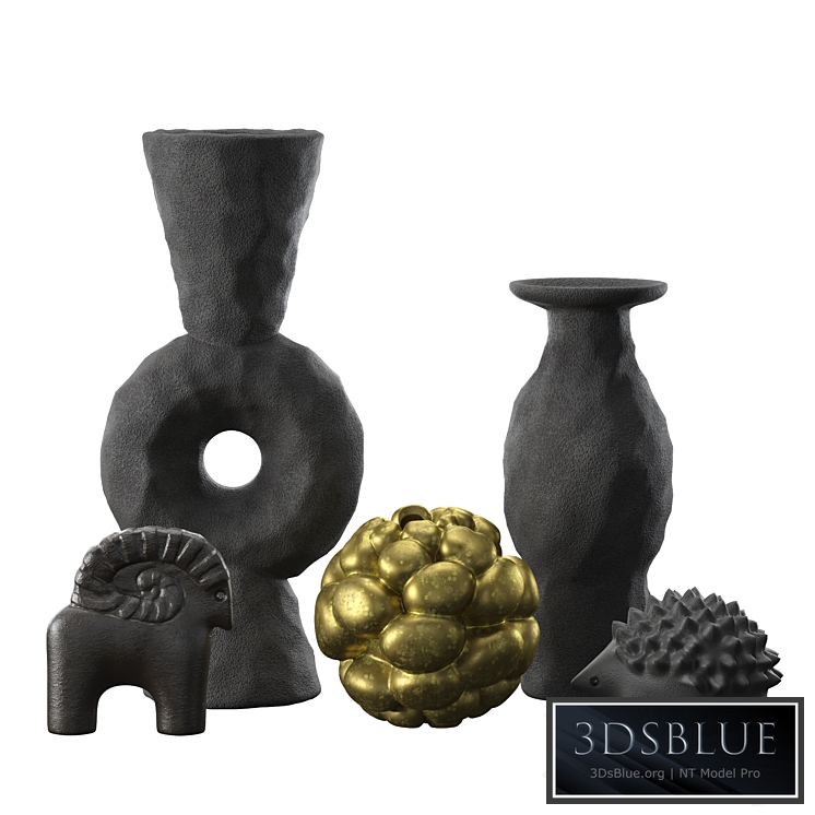 Volcanic Vases and Decorative Objects set