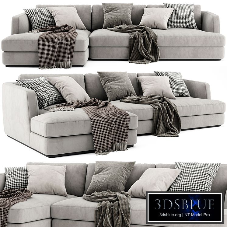 Flexform Barret Chaise Longue Sofa