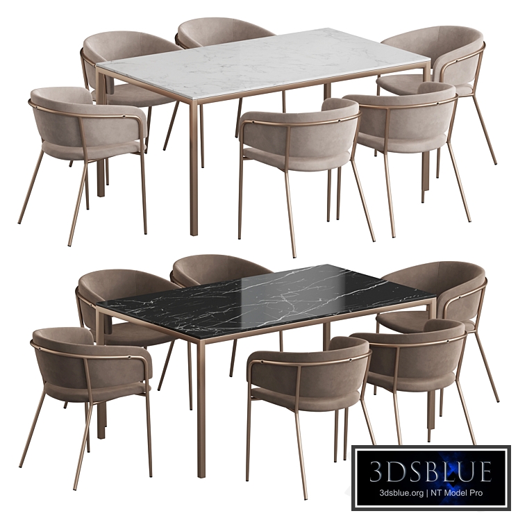 West Elm Frame table Konnie chair Dining set