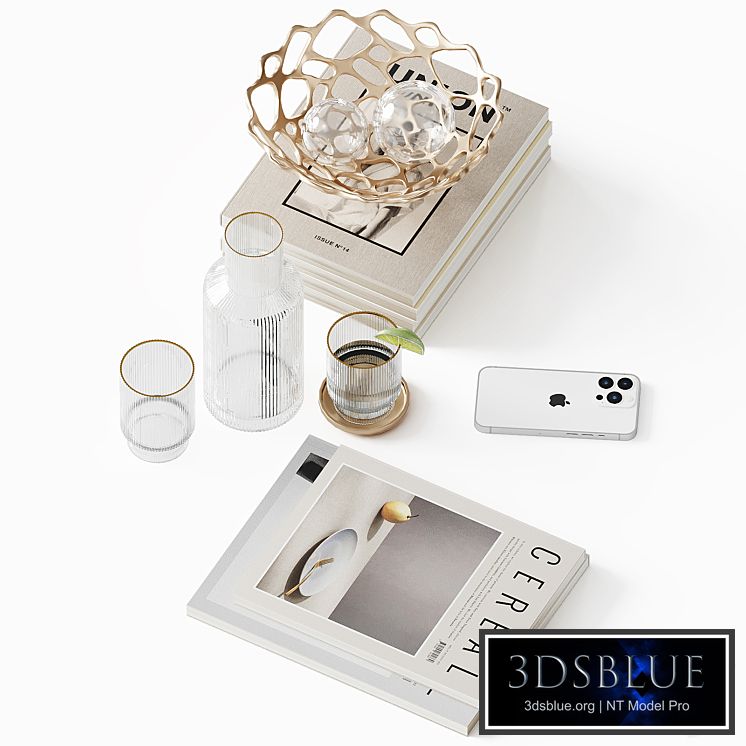 Decorative set for a coffee table