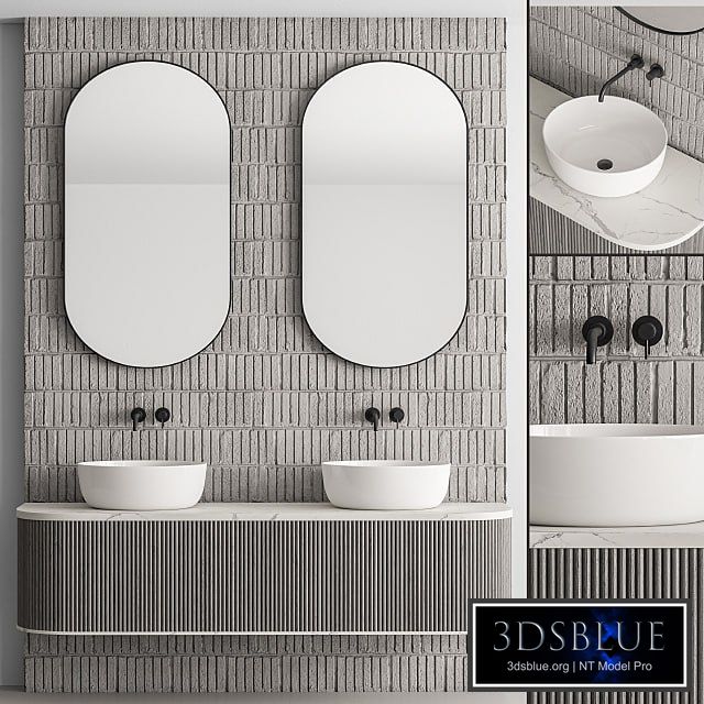 Bathroom Set Concrete Wall - Set 27