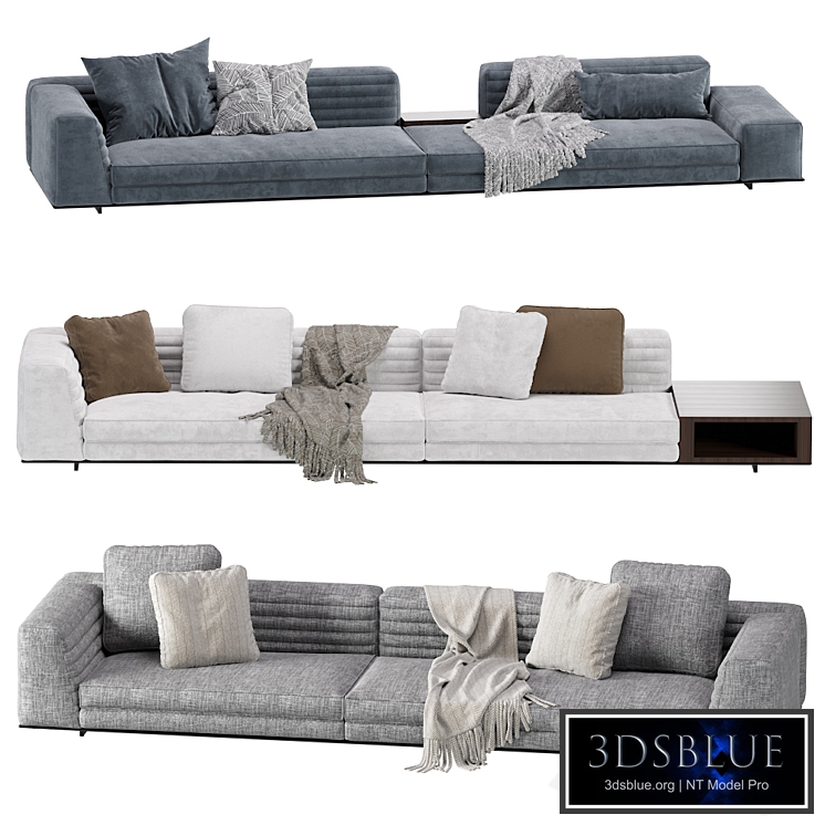 Sofa Roger Minotti 3 Version / 3 Color