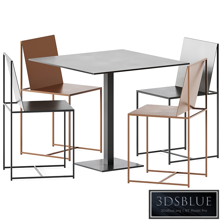 Table Mona by Grill and Chair Slim Sissi by Zeus Noto / Outdoor Furniture