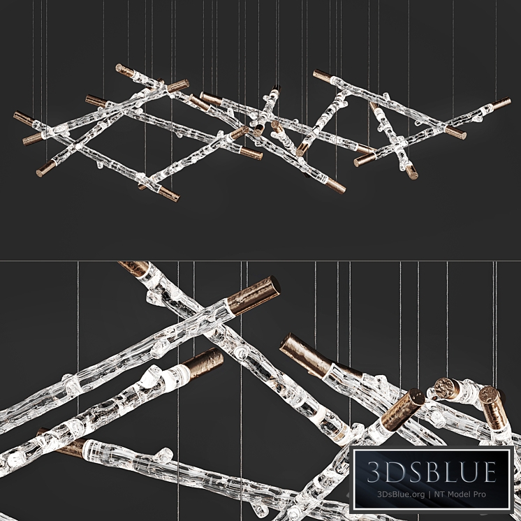 Pendant lamp in the form of cylinders RITM