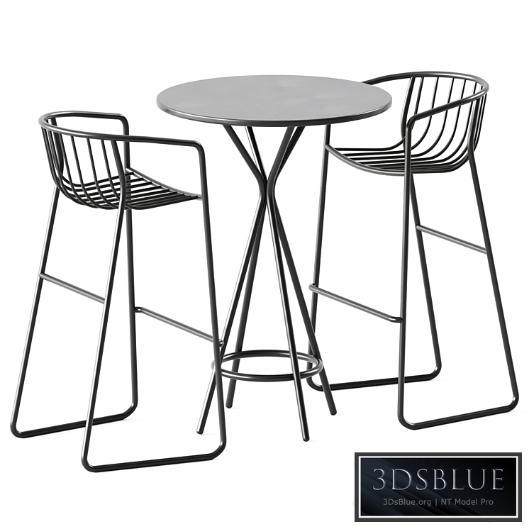 High Table Crona steel by Brunner and Bar Stool Randa Nude ST by Arrmet / Outdoor Furniture