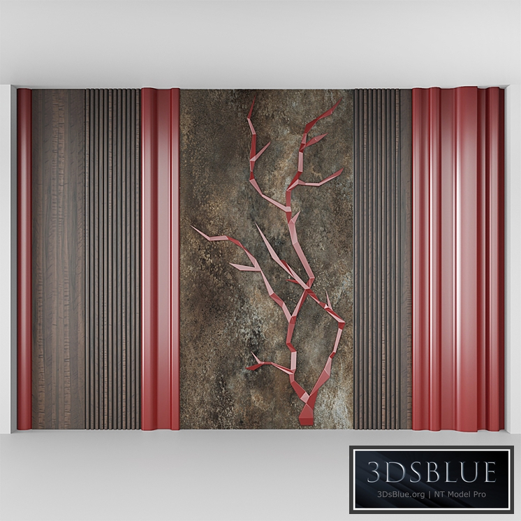 decorative wall red