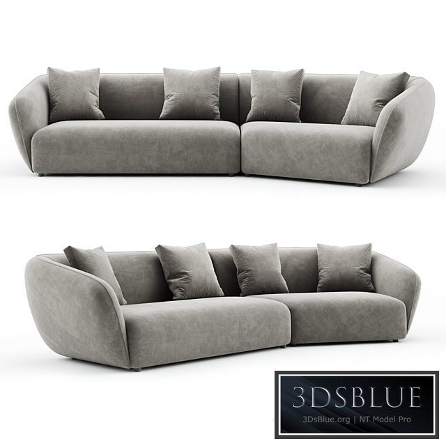 New Upholstery Sofa by Vladimir Kagan