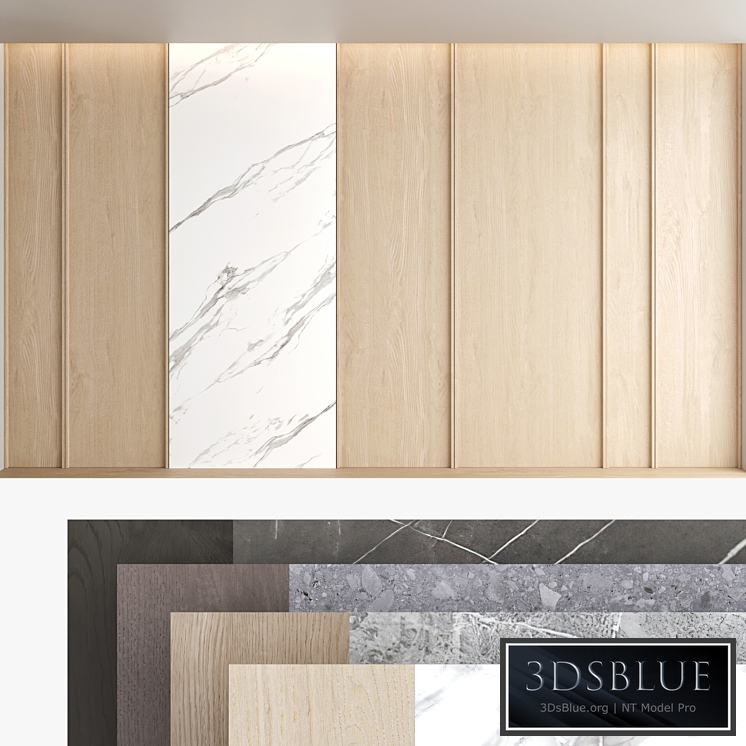 Decorative wall panel set 63