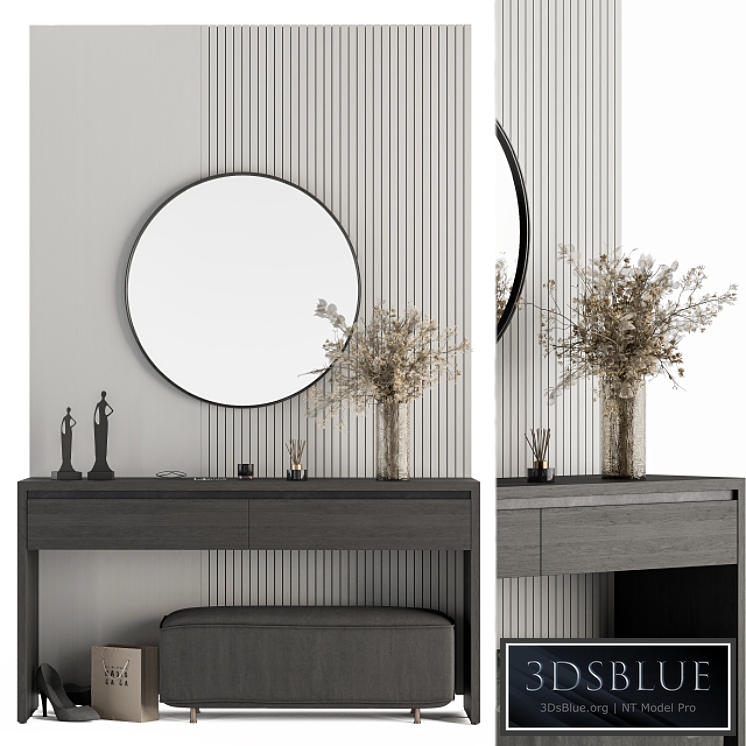 Hallway 26 - Black and Gray Entrance