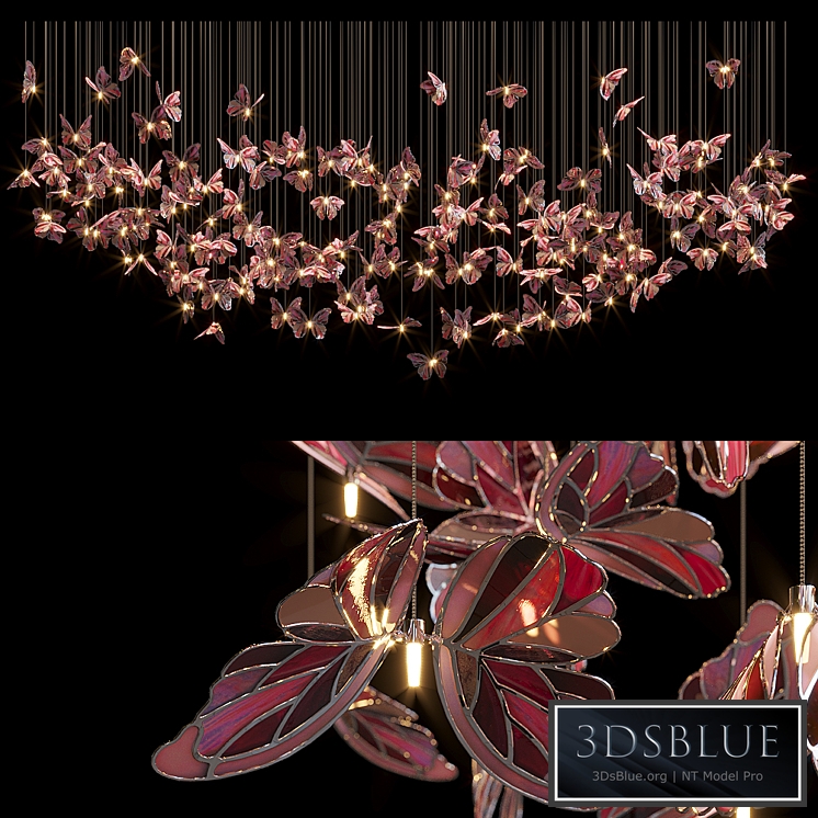 Light stained glass Vargov Design - Butterfly