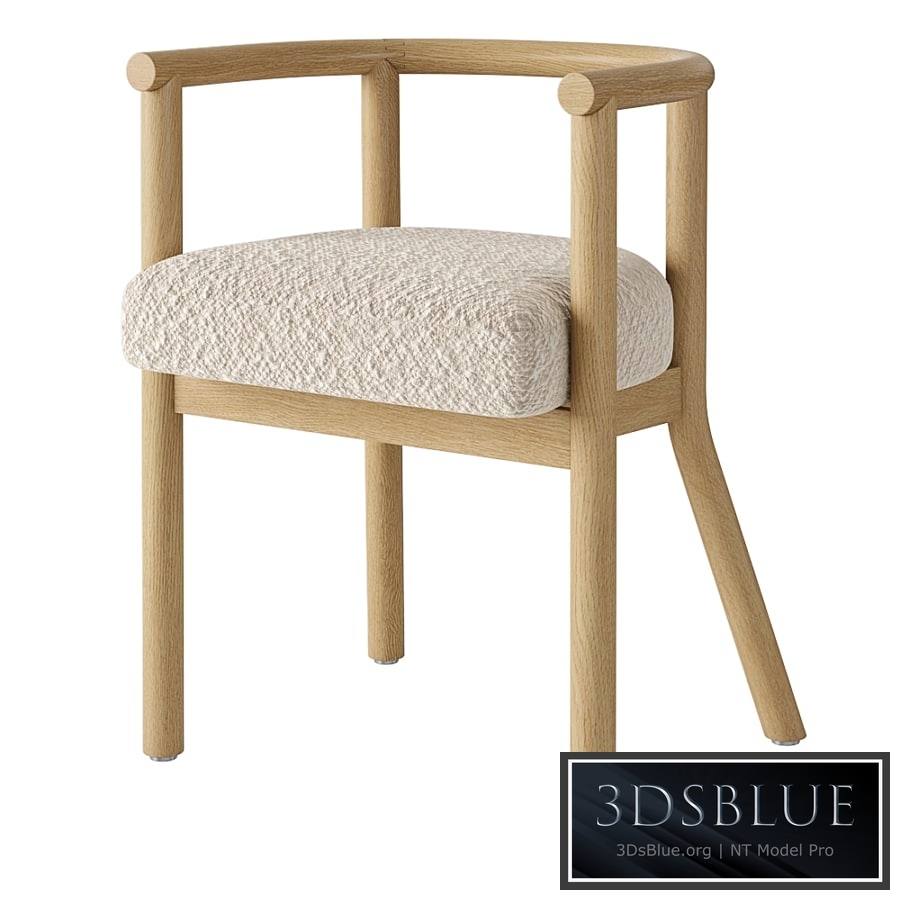 Crate and Barrel White Horse Upholstered Kids Play Chair 21 "by Leanne Ford