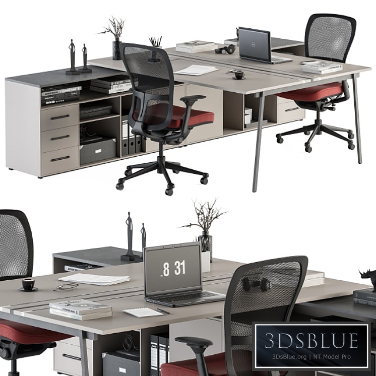 employee Set - Office Furniture 244