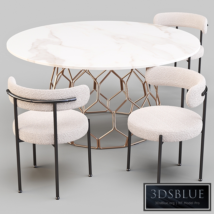 Dining Set: CB2 (Circuit Table and Inesse Chair)