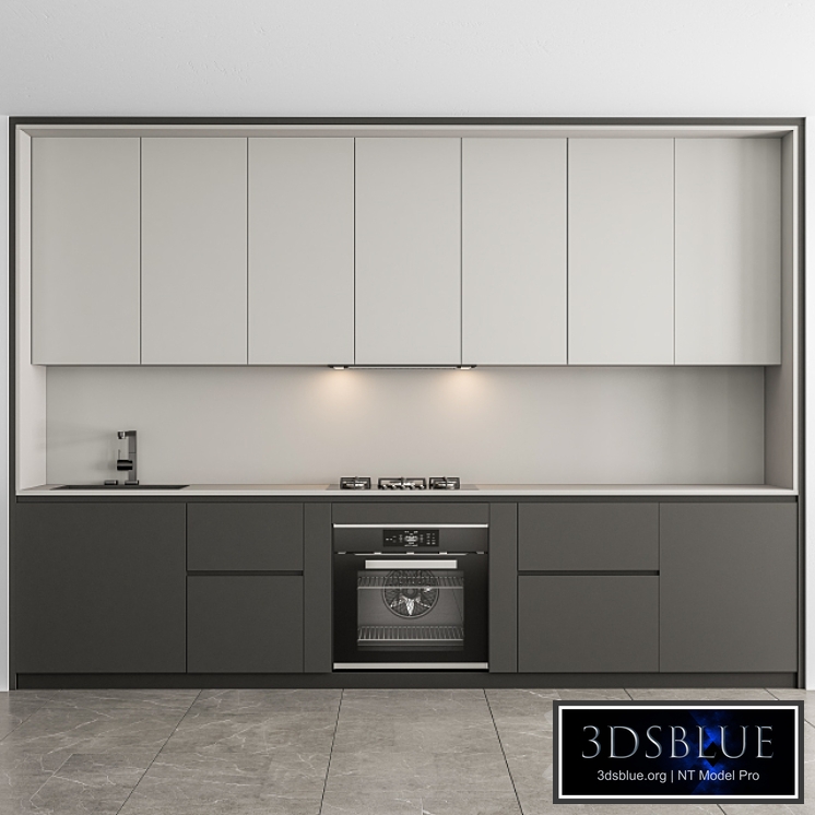 Kitchen Modern - White and Gray Cabinets 74