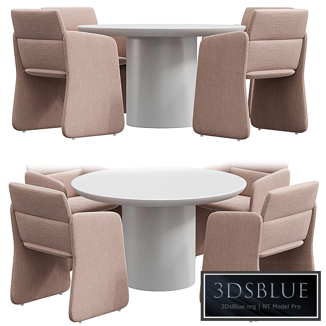 Crassevig AURA PM Table Chair Design by Mario Ferrarini Collection AURA