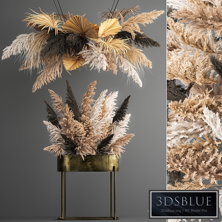 Bouquet 188. Pampas grass, reeds, dried flowers, suspension, decor, wedding decoration, luxury decor, natural decor, eco design, wedding decorations