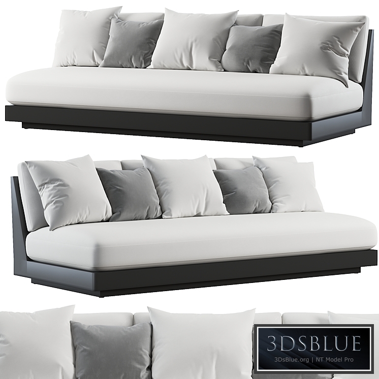 RH | Maya Aluminum Sofa Collection - Slate