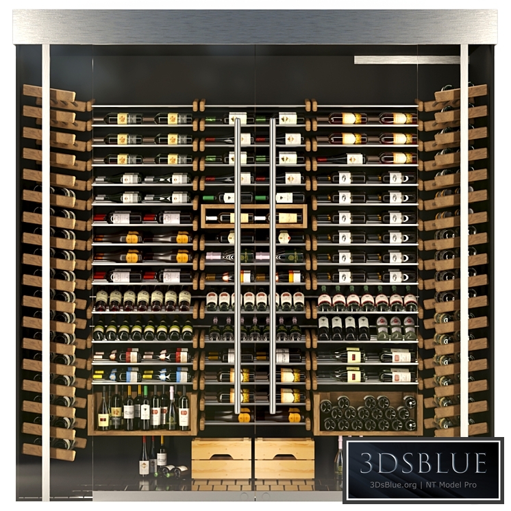 Huge wine rack. Wine