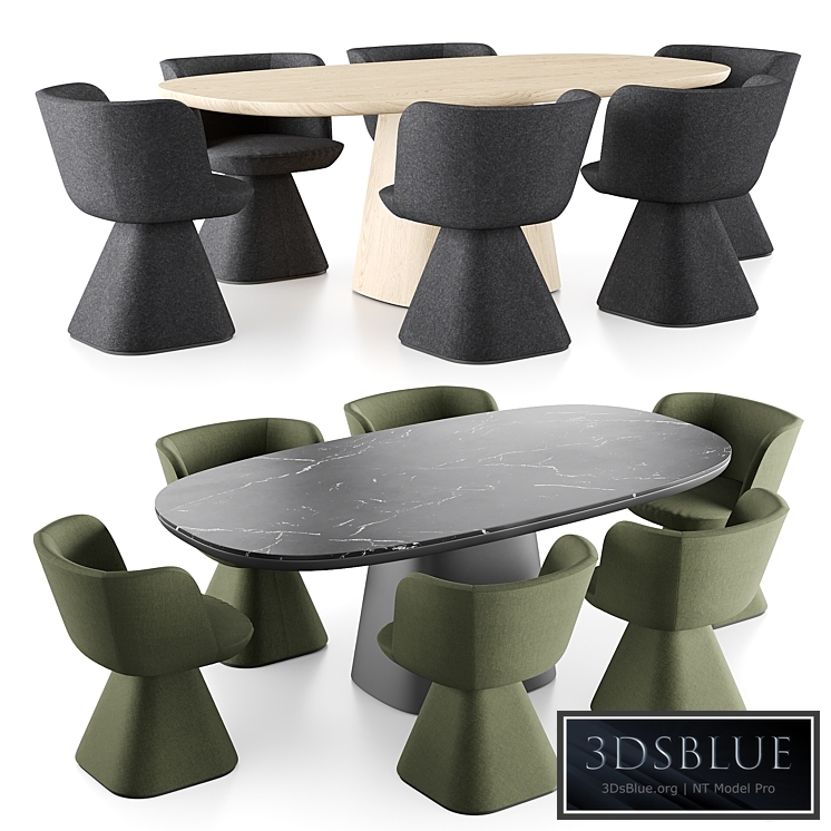 B&B Italia Allure O & Flair O Set 2