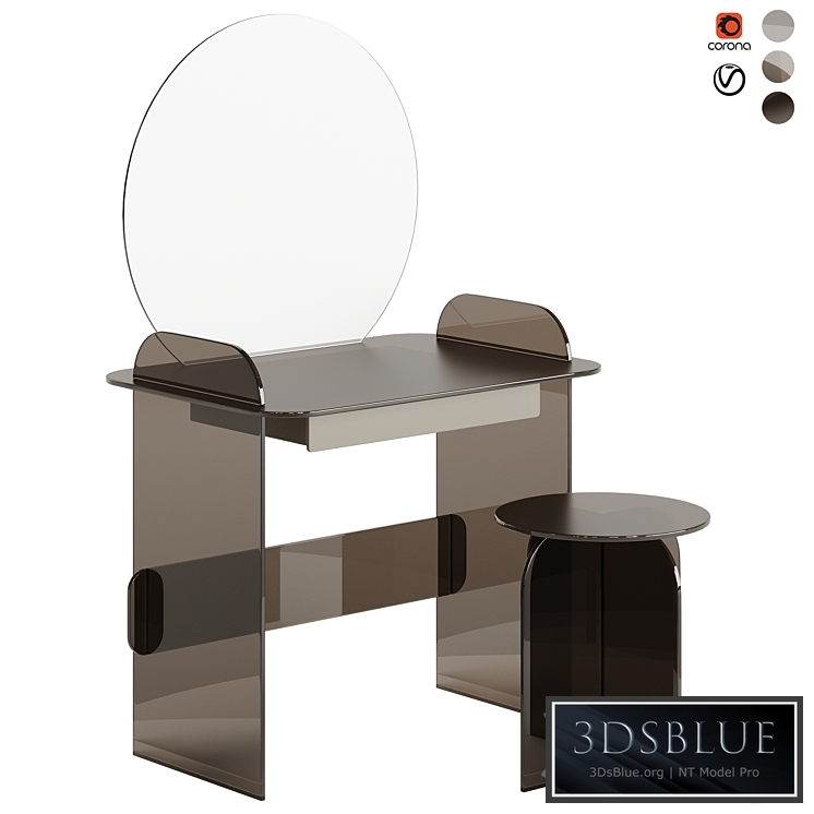 TONELLI SGABELLO OPALINA DRESSING TABLE