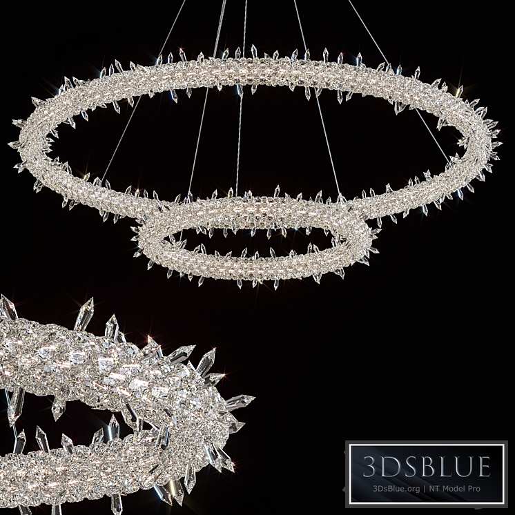 Hanging chandelier Lorenza by GLCrystal d80 * 40cm PRO 7 $ Royalty free