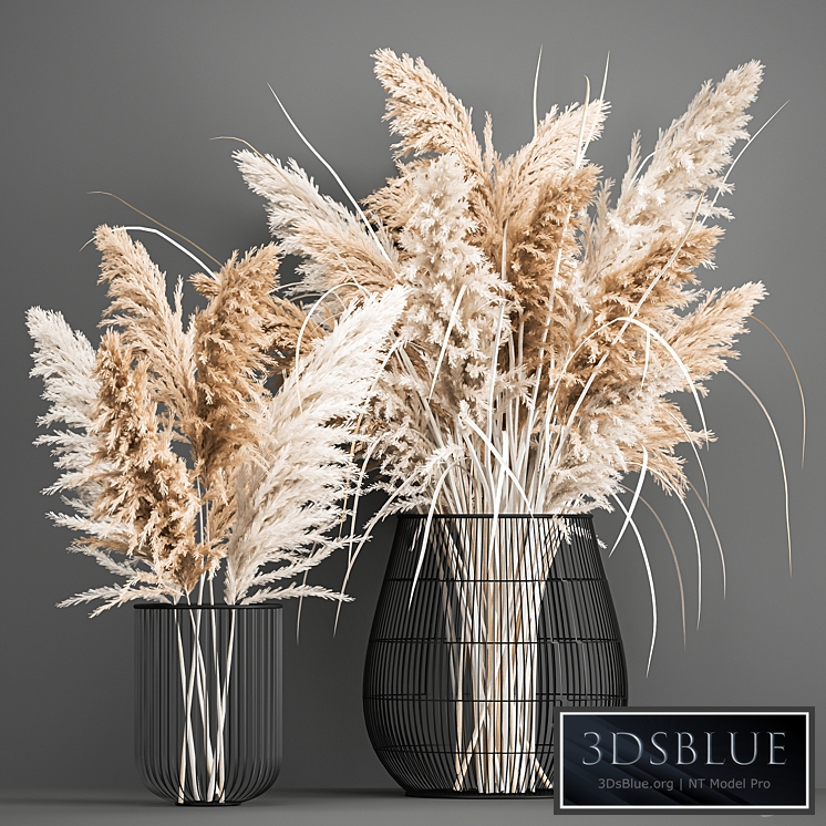 Bouquet 193. pampas grass, vase, dried flower, reeds, cortaderia, basket, nature decor, scandinavian style