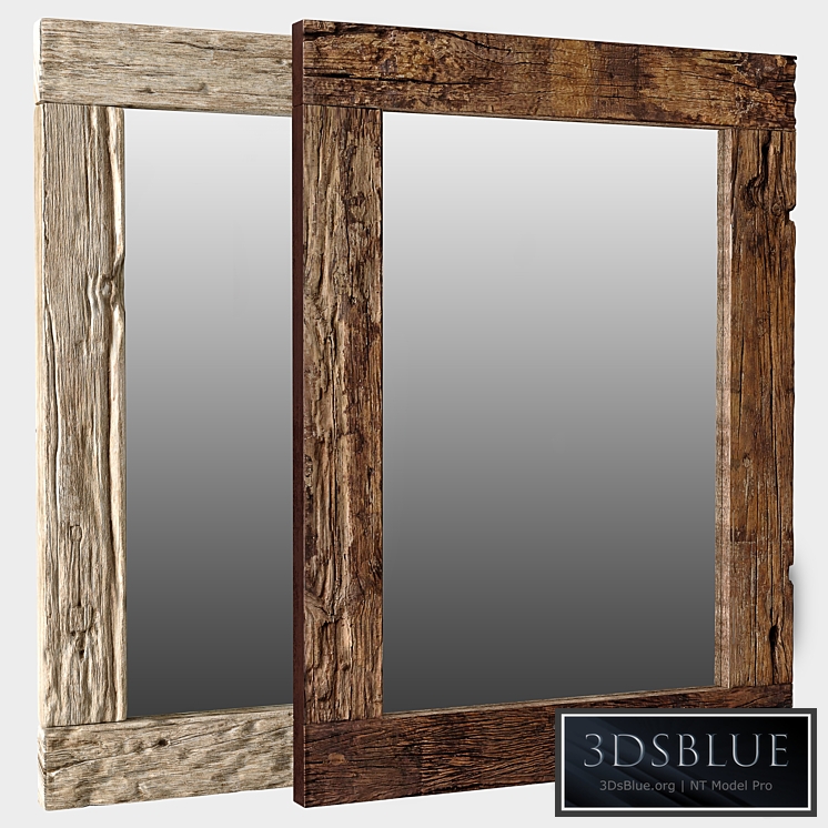 RH Reclaimed Railroad Ties Mirror