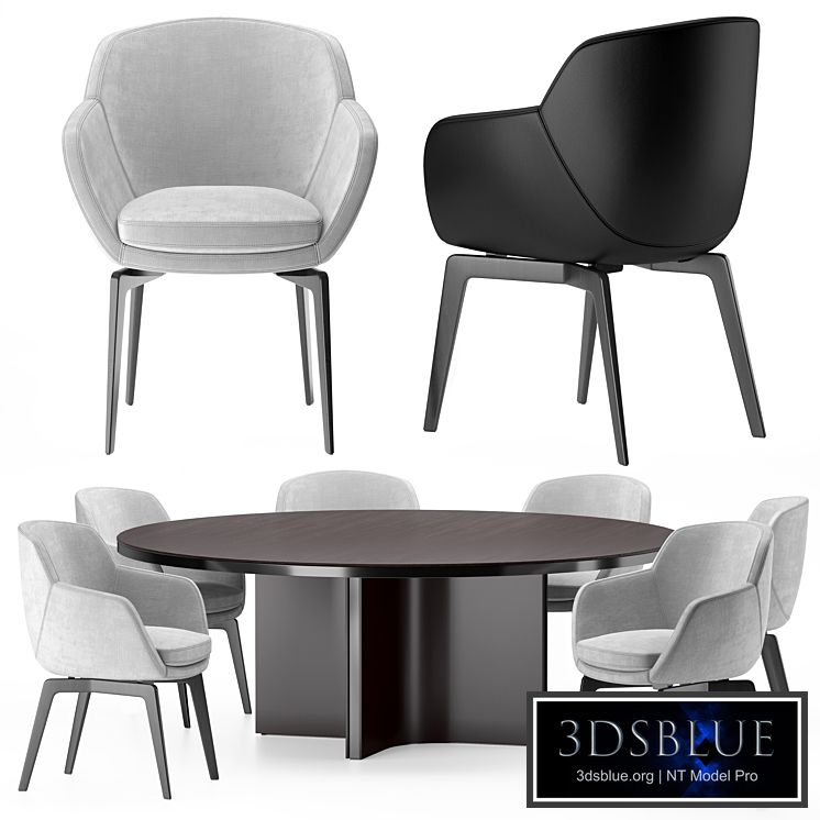 dining chair Minotti Belt & Marvin table 2021 collection